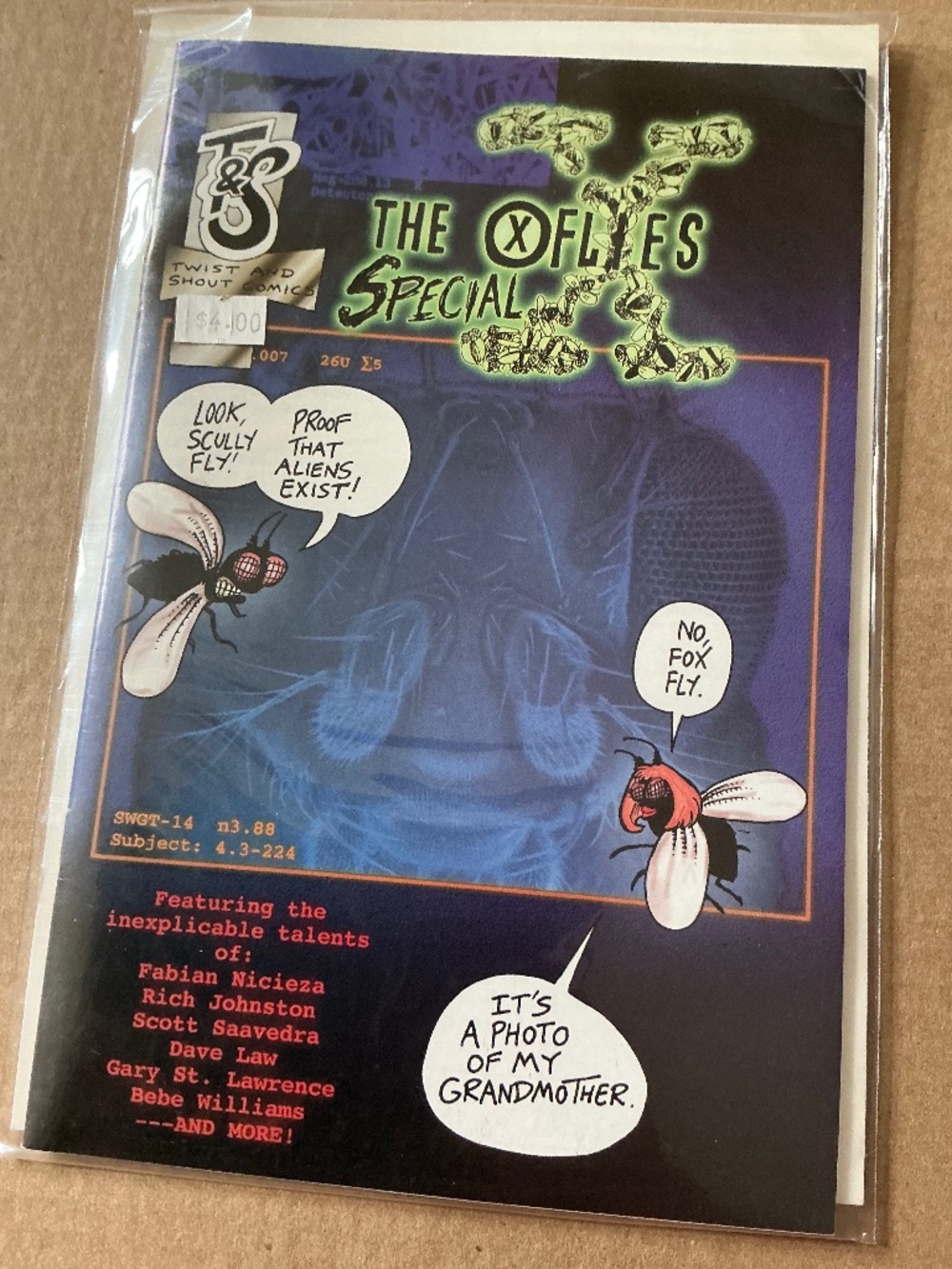 The X-Flies Special First Printing Twist And Shout Comics Parody 1995